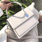 Weiyinxing Small Square HandBag 2023 New Chains Bag Casual All-match Female Shoulder Bag Trendy Bag Women Cross body Bag Girl Black