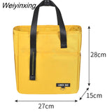 Weiyinxing Bento Lunch Box Thermal Bag Large Capacity Food Zipper Storage Bags Container for Women Cooler Travel Picnic Handbags