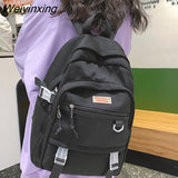 Weiyinxing Kawaii Student Nylon Mesh Backpack Trendy Cute Girl Travel Bag College Cool Female Fashion Backpack Women Laptop Net Bags