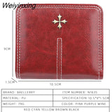 Weiyinxing Fashion Slim Women Wallets Mini Card Holder PU Leather Short Desigh High Quality Female Purse Coin Holder Women Wallets