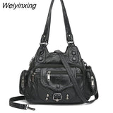 Weiyinxing Fashion High Quality Woman Messenger Bag Luxury Soft Leather Handbags Women's Bags Designer Famous Brand Women Shoulder Tote