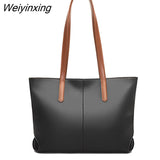 Weiyinxing Leather Large Capacity Tote Bag High Quality Soft Cow Leather Shoulder Messenger Bag For Women 2023Luxury Ladies Handbag