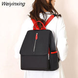 Weiyinxing Women Waterproof School Bag Casual Teenager Girl Shoulder Bags Female Backpack New Female Backpack Fashion Oxford cloth Backpack