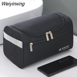 Weiyinxing Men Business Portable Storage Bag Toiletries Organizer Women Travel Cosmetic Bag Hanging Waterproof Wash Pouch