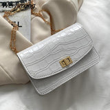 Weiyinxing Pattern Buckle Handbag New Fashion Texture Embossed Shoulder Bag Simple and Versatile Messenger Bags for Women 2023