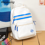 Weiyinxing Quality Large Capacity Student Backpack Korean Japanese Boys Girls Schoolbag Nylon Waterproof Travel Bag Book Pack Cool New