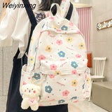 Weiyinxing Cute Cartoon Printing Girl Travel Book Bag Trendy Women Laptop Leisure School Bags Female Fashion College Backpack Kawaii
