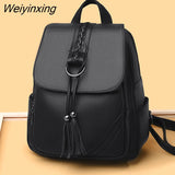 Weiyinxing Women High quality leather Backpacks Vintage Female Shoulder Bag Sac a Dos Travel Ladies Bagpack Mochilas School Bags For Girls