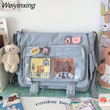 Weiyinxing Crossbody Bags for Women Messenger Bag College Student School Bags Large Capacity Versatile Youth Female Tote Shoulder Bag