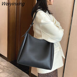 Weiyinxing Travel 2 Sets Casual Tote Bags PU Leather Underarm Shoulder Bag for Women Fashion Bag Designer Luxury Lady Brand Sac