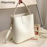 Weiyinxing Ladies Handbags Designer Crossbody Bags For Women Small Bucket Shoulder Bag Pu Leather Travel Messenger Bags