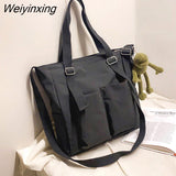 Weiyinxing Bag Shoppers Simple Fashion Zipper Handbags Shoulder Waterproof Large Capacity Zipper Bags 2023 Women's Brand Crossbody
