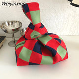 Weiyinxing Design Knitted Handbags Wrist Bags For Women Knitted Women's Handbag Ladies Carry Tote bag pouch sac a main femme
