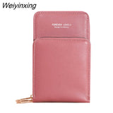 Weiyinxing Mini Phone Bag Luxury Hand Bags for Womens PU Leather Crossbody Bags Vertical Zipper Wallet Small Shoulder Bag