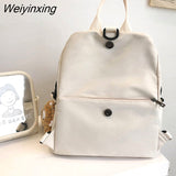 Weiyinxing Multipurpose Backpack Women Large Capacity Handbag Shoulder Bags Student Schoolbag Nylon Messenger Bag Multipurpose Bag