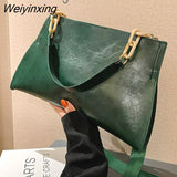 Weiyinxing New Design Handbags Women Shoulder Bag Soft Synthetic Leather Crossbody Large Capacity Fashion Female Underarm Bags