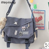 Weiyinxing Handbags Shoulder Bag Large Capacity Crossbody Bags for Teenager Girls Men Harajuku Messenger Bag Student School Bags Sac