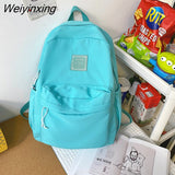 Weiyinxing Waterproof Nylon Women Backpack Female Classic Shoulder Bag Fashion Schoolbag for Teenage Girl Backpacks Travel Bag Bookbag