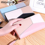 Weiyinxing Wallets Zipper Coin Purse Lady Long Short Purses Handbags Women Clutch Cards Holder PU Leather Moneybag Billfold Wholesale
