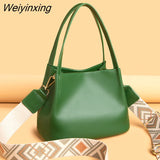 Weiyinxing Genuine Leather Women Bag Totes Luxury Ladies Shoulder Bags Soft Cow Cowhide Ladies Handbags Small Women's Messenger Sac