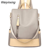 Weiyinxing Waterproof Oxford cloth Women Backpack Female Travel Bag Backpacks Schoolbag For Teenage girls Multi-pocket Bookbag