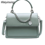 Weiyinxing Small Square HandBag 2023 New Chains Bag Casual All-match Female Shoulder Bag Trendy Bag Women Cross body Bag Girl Black