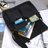Weiyinxing Women Fashion Shoulder Bags Multifunction Canvas Crossbody Bag Retro Handbags Travel Shoulder Messenger Bags Leisure Package