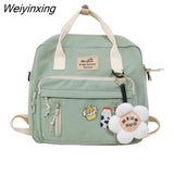Weiyinxing School Bag Original Designer Large Capacity Handbag Shoulder Messenger Bag Dual Purpose Backpack Handbags Women Bags