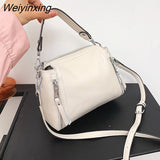 Weiyinxing Genuine Leather Women Handbags Cowhide Women Shoulder bag Fashion Luxury Ladies Messenger Bags High Quality Female Tote bag