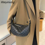 Weiyinxing Quality Genuine Leather Shoulder Crossbody Bag For Women 2023Fashion Ladies Handbag Luxury Cow Leather Female Messenger Bag