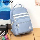 Weiyinxing Quality Large Capacity Student Backpack Korean Japanese Boys Girls Schoolbag Nylon Waterproof Travel Bag Book Pack Cool New