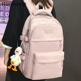 Weiyinxing Female Male High Capacity College Backpack Girl Boy School Bag Lady Men Laptop Student Packet Fashion Women Travel Book Bag