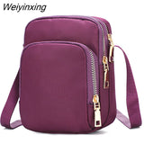 Weiyinxing Women Crossbody Zipper Mobile Phone Shoulder Bag Lady Female Multifunction Handbag Wrist Purse New Hot 2023