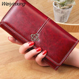 Weiyinxing New Women's Wallet portfel damski Money Bag Lady Long Leather Clutch Bag Wallet Card Holder carteras para mujer
