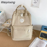 Weiyinxing New Waterproof Nylon Women Backpack Female Multifunction Travel Bag Teenager Girls Korean Style Schoolbag Student Bookbag