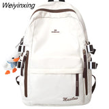 Weiyinxing Girl Travel School Bag Female Nylon Kawaii College Backpack Cool Women Laptop Book Bag Lady Cute Student Backpack Trendy