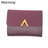 Weiyinxing Leather Women Wallets Hasp Lady Moneybags Zipper Coin Purse Woman Envelope Wallet Money Cards ID Holder Bags Purses Pocket