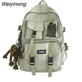 Weiyinxing Black Nylon Bagpack Casual Lady Travel Backpacks Female Anti Theft Rucksack Women School Backpack Korean Back Pack Mochila 911