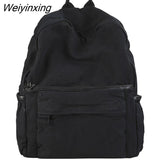 Weiyinxing Student Vintage Women Backpack Canvas Female Laptop Bag Travel Kawaii Ladies Backpack Girl Fabric School Bag New Fashion