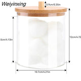 Weiyinxing Cotton Swab Plastic Storage Box Bag Female Makeup Organizer For Cosmetics Bathroom Jewelry Makeup Brushes Desk Organizer