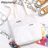 Weiyinxing Color Canvas Handbags Shoulder Bag Large Capacity Men Messenger Bag Student Laptop Book Bags Womens Single Tote Bag Bolsos