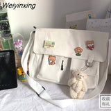 Weiyinxing Bag Simple Women Crossbody Bag Youth Girls Satchel Ladies Casual Shoulder Bags Diagonal Messenger School Bags Handbags
