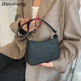 Weiyinxing Women Handbag Solid Color Casual Mini Underarm Bag New Female Chain Shoulder Pouch Hot sale Ladies felt Tote bag