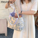 Weiyinxing Women's Bag Cheap Casual Large Capacity Shoulder Bags Shopper Canvas Fashion Harajuku Zipper Flower Print Ulzzang Handbags