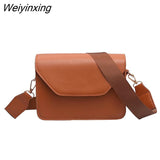 Weiyinxing Flap Crossbody Bags for Women PU Leather Small Square Bag Clutches Casual Shoulder Messenger Bag Small Handbags