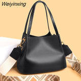 Weiyinxing Genuine Leather Women Bag Totes Luxury Ladies Shoulder Bags Soft Cow Cowhide Ladies Handbags Small Women's Messenger Sac