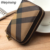 Weiyinxing Women Card Holder Short Wallet Mini Women's PU Wallet Multi-Card Card Holder Small Multi-functional Clutch Casual Money Bag