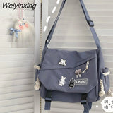 Weiyinxing Handbags Shoulder Bag Large Capacity Crossbody Bags for Teenager Girls Men Harajuku Messenger Bag Student School Bags Sac 0409