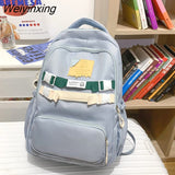 Weiyinxing Women’S Large Capacity Student Backpack High Appearance Level Girl Schoolbag Computer Bag Nylon Waterproof Book Pack Travel Bag