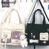 Weiyinxing Nylon Women Handbags Messenger Bag Youth Ladies Fashion Shoulder Tote Bag Versatile Female Crossbody Bags Pouch Pack Bolsas